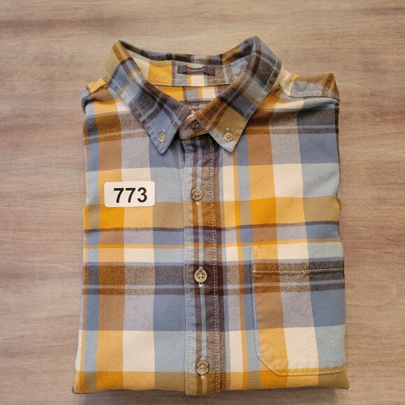 Eddie Bauer Classic Fit Men's Plaid Flannel Button-up Shirt Size TL 100% Cotton - Picture 9 of 9